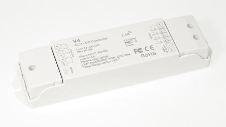 Контроллер V4 IC52 RGBW/RGB/CCT/DIM (12-36V, 4ch x 5A, 240/480/720W)