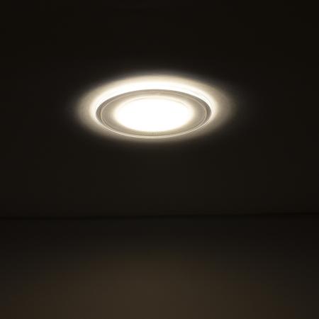 Светодиодный светильник  OM16 (220V, 5W, круглый D120mm, warm white)