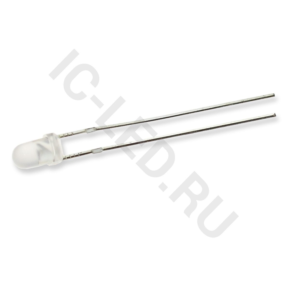 Светодиод ICL-3mm LE52 (yellow, 500-700 mcd, fog)