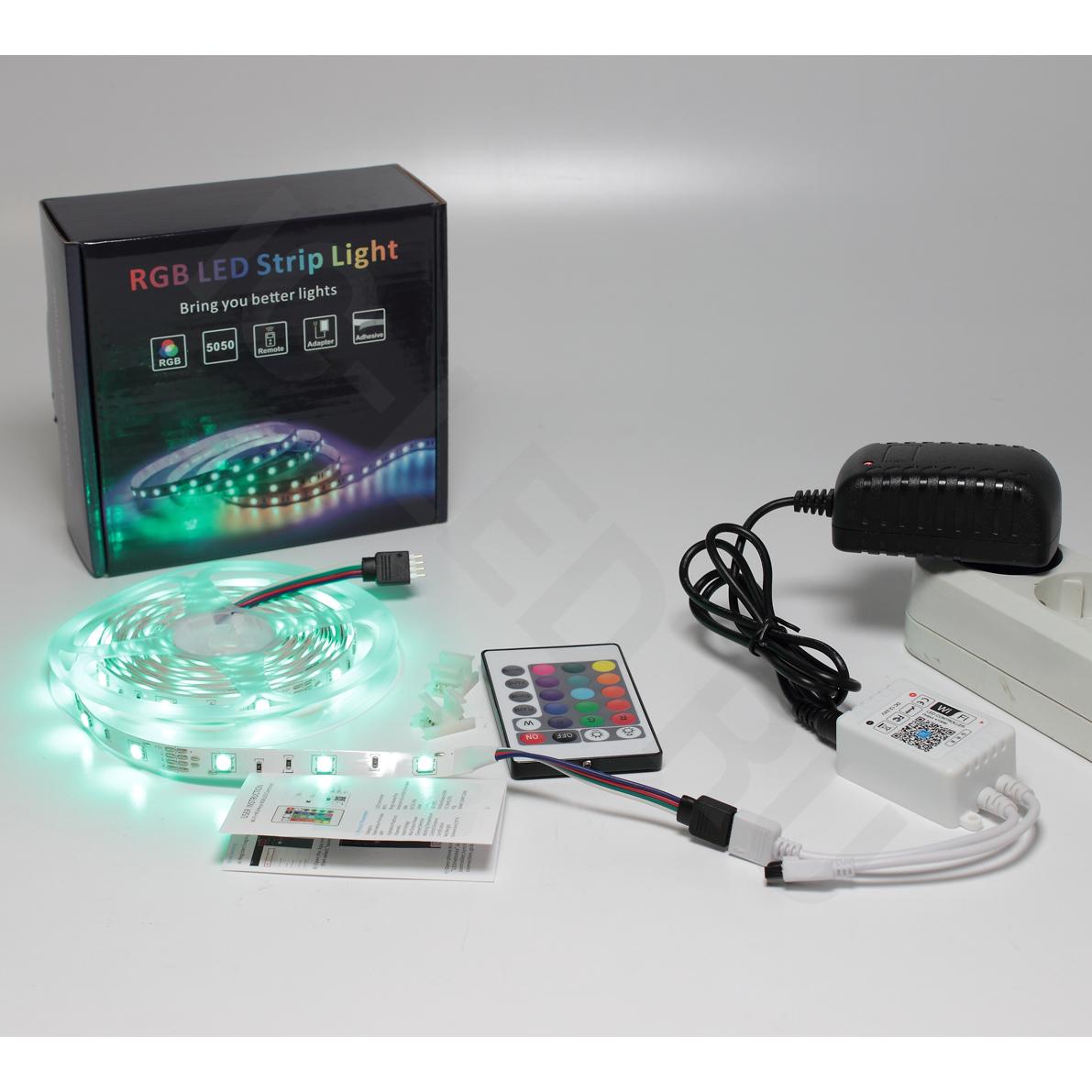  светодиодной ленты 5XRGB30-A01 X11 (12V, RGB 30led/m 5m, IR, Wi .