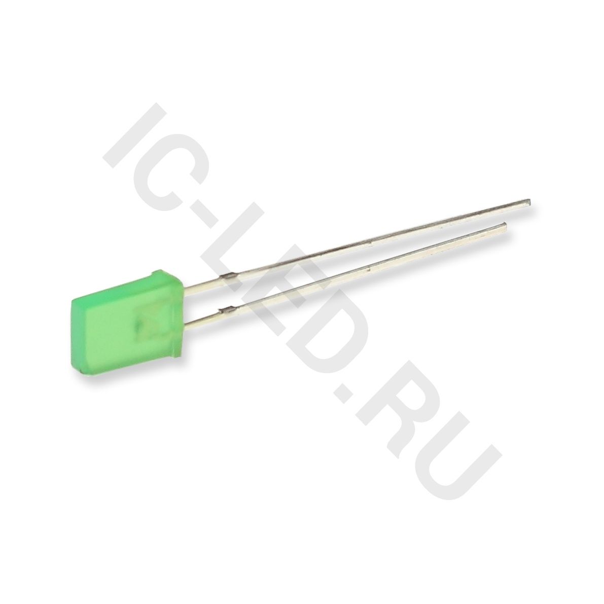 Светодиод ICL-2х5х7mm LE79 (green, 400-600mcd, diffuse)