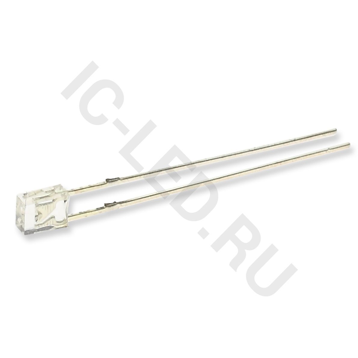 Светодиод ICL-2х3х4mm LE28 (green, 800-900mcd, clear)