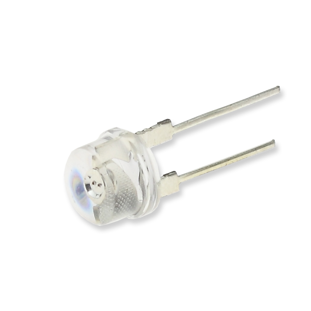 Светодиод ICL-8mm LE38 (white, 30lm, 90deg., clear)