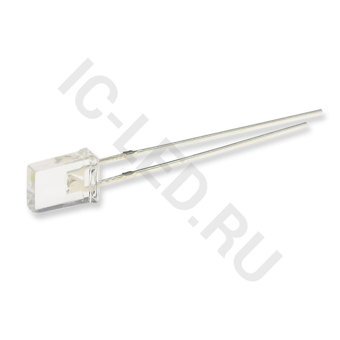 Светодиод ICL-2х5х7mm LE54 (white, 1000-1500 mcd, clear)