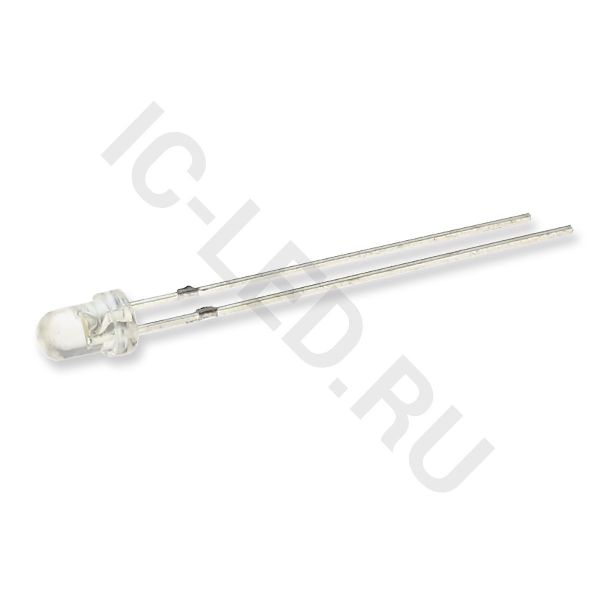 Светодиод ICL-3mm LE29 (yellow, 1000-1500 mcd, clear)