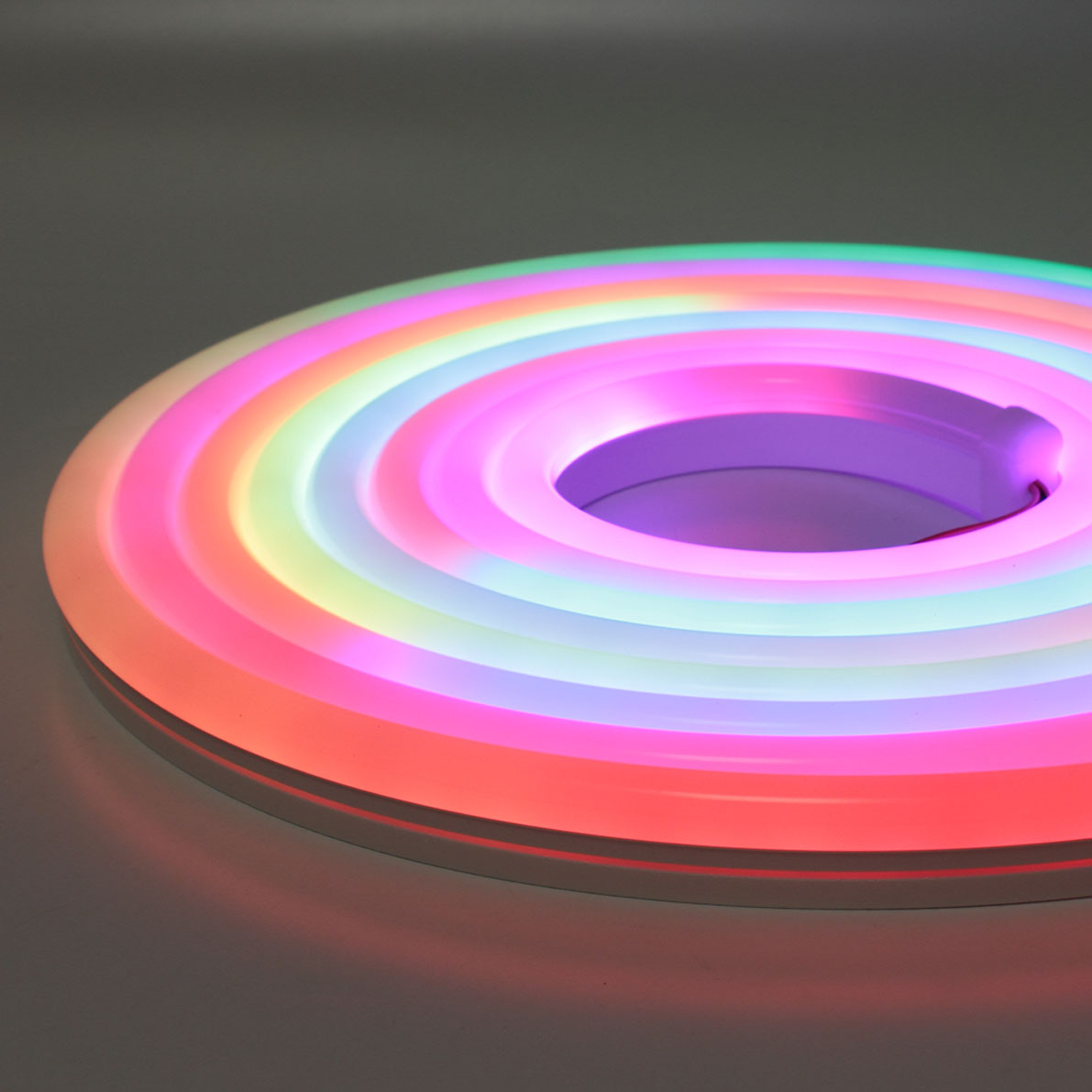 Светодиодный гибкий неон 0612 RGB-SPI WS2811, 3535 60pix, 12V, 16W/m, LB32