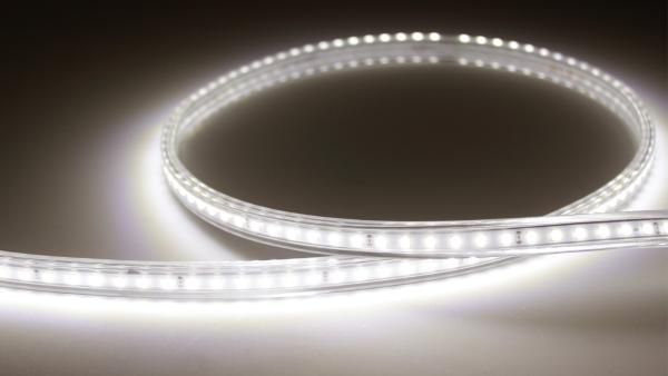 Светодиодная лента 220V, 2835 120 led, day white, 120F, IP68