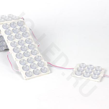 Светодиодный модуль 9 led 3030 MOD123 (12V, 5W, rgb, IP65)