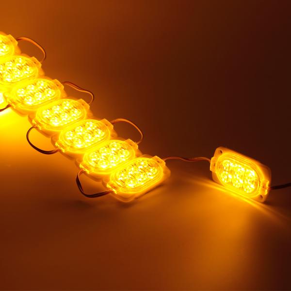 Светодиодный модуль 6 led 2835 MOD103 (12V, 1.2W, yellow, IP65) Светодиодный модуль 6 led 2835 MOD103 (12V, 1.2W, yellow, IP65)