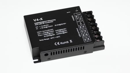 Контроллер V4-X IC55 RGBW/RGB/CCT/DIM (12-24V, 4ch x 8A, 384/768W, 36-48V, 4ch x 5A, 720/960W)