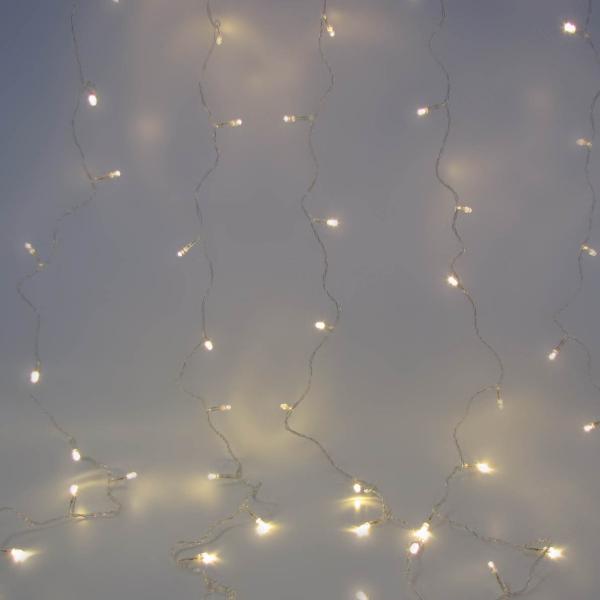 Светодиодная новогодняя гирлянда Штора" Warm White 600Led"