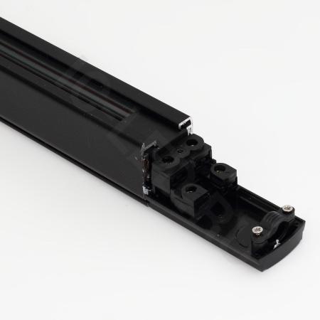 Трек для спотов 4L 1м 4X8 (''трехфазный'', 4 провода, черный)