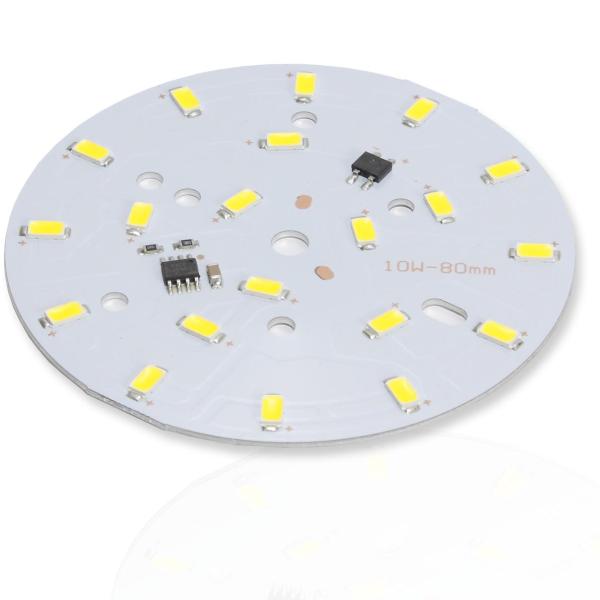 Светодиодная матрица 5730, 20 led, 220V, 10W, Ф80mm, D162, warm white