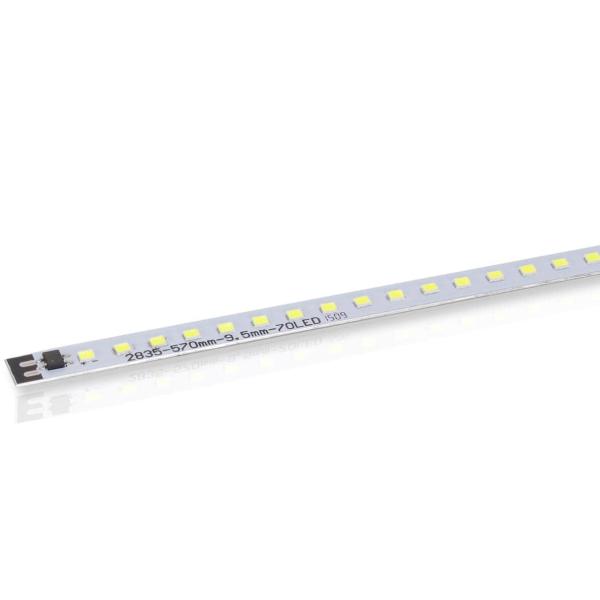 Светодиодная линейка 2835, 70 led, 220V, 8W, 570mm, D169, day white