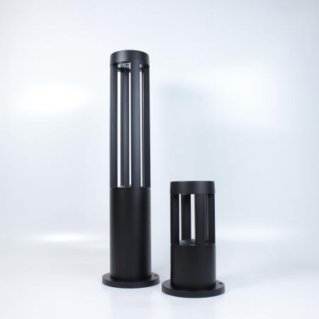Уличный светильник столбик JH-BD-B14 DHL34 (220V, 7W, черный корпус, 600mm, IP65, warm white)