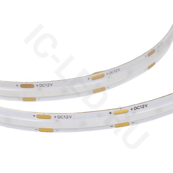 Светодиодная лента COB, 480 chip/m, green, 12V, 10W/m, P8, IP20, A247