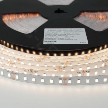 Светодиодная лента LUX class, 2835, 120led/m, Warm White, 24V, Long, IP20, A55 