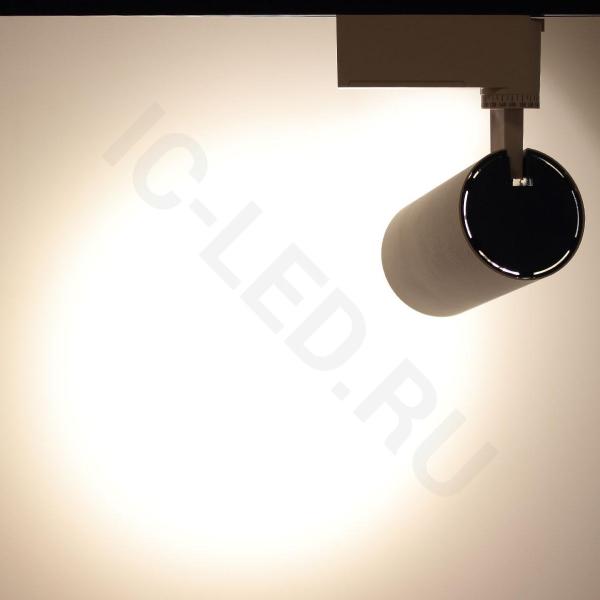 Светодиодный светильник трековый JH-GDD-A08-20W 2L PX88 (20W, 220V, day white)