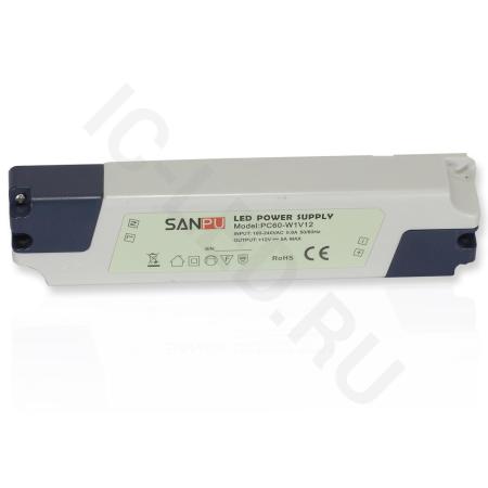 Блок питания  PC60-W1V12 (12V 60W 5A IP40)