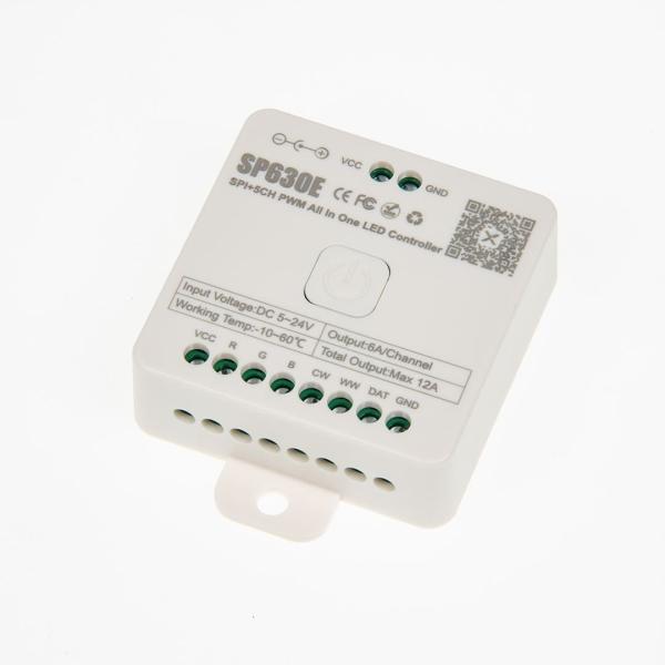 Контроллер JM-SP630E P710 (BT app BanlanX, 2.4GHz, RGBCCT-SPI, DC5-24V, SPI+5ch x6A, 60-288W)