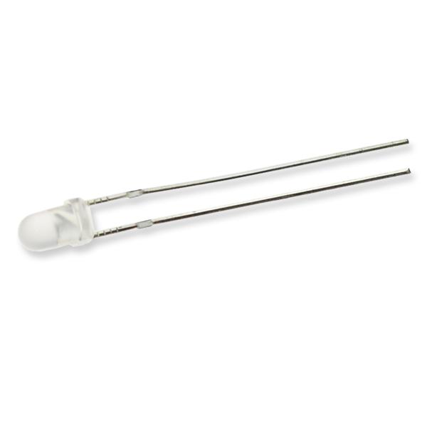 Светодиод ICL-3mm LE49 (white, 2000-3000 mcd, fog)