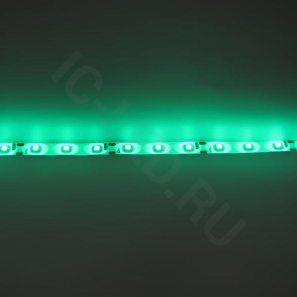 Светодиодная лента Standart class, 3528, 60led/m, Green, 12V, IP65 