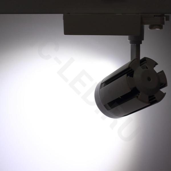 Светодиодный светильник трековый JH-GD001 4L 4L29 (30W, 220V, 15-60deg, white, белый корпус)