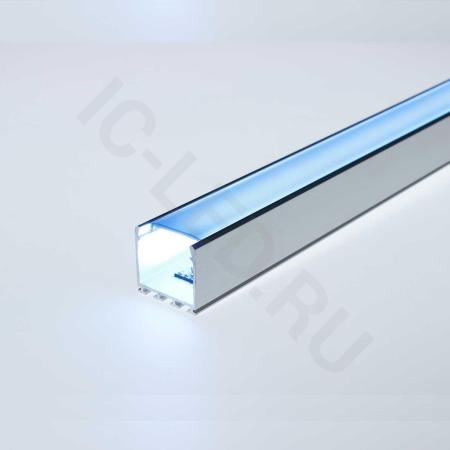 Алюминиевый профиль 316Black (2000х26х25мм с черным рассеивателем)