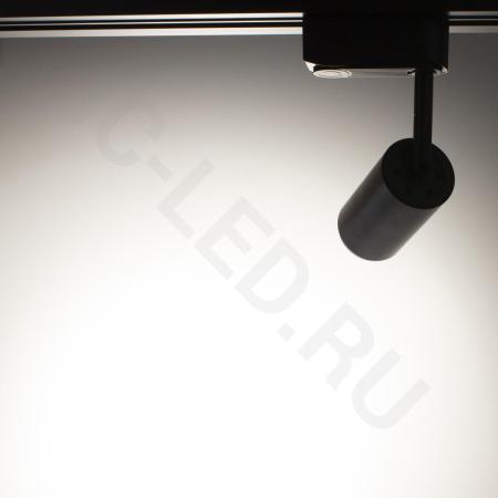 Светодиодный светильник трековый JH-GD-C12W 2L PX851 (12W, 220V, day white, черный корпус)
