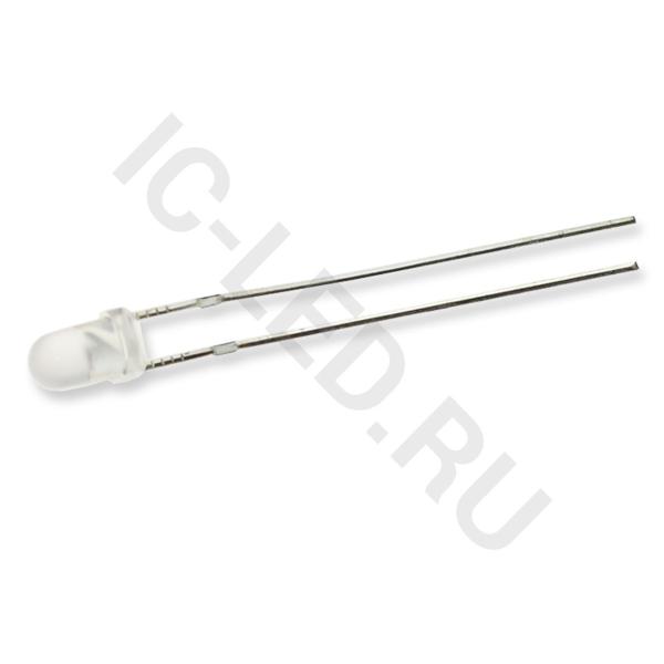 Светодиод ICL-3mm LE52 (yellow, 500-700 mcd, fog)