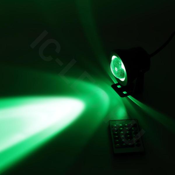 Светодиодный прожектор RB10RGB+IR REM CONTROL V17 (10W, 220V, RGB)