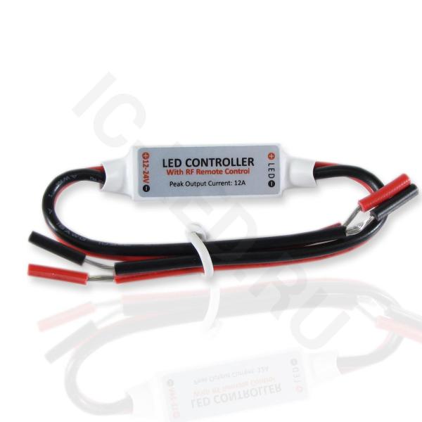 Диммер mini RF со строб-эффектом Р81 (5-24V, 60-288W) Диммер mini RF со строб-эффектом Р81 (5-24V, 60-288W)
