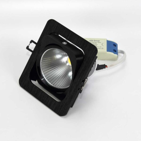 Светодиодный светильник встраиваемый 120.1 series black housing BW142 (10W,220V,day white) Светодиодный светильник встраиваемый 120.1 series black housing BW142 (10W,220V,day white)