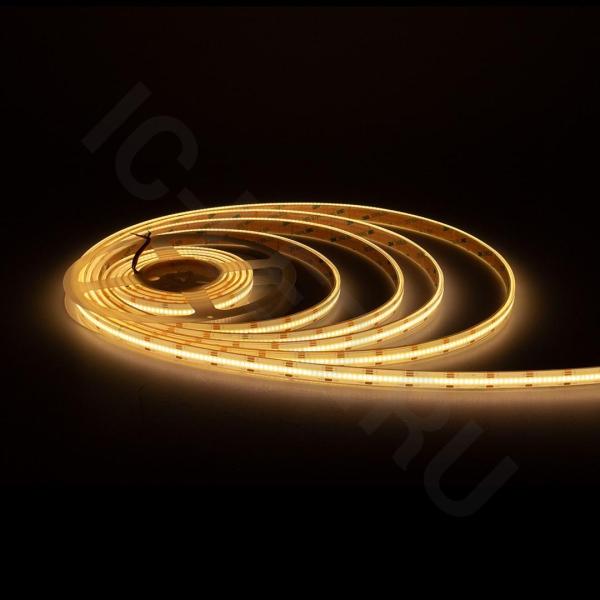 Светодиодная лента COB, 608 chip/m, CCT, 24V, 14W/m, CRI>90, IP68, R22 