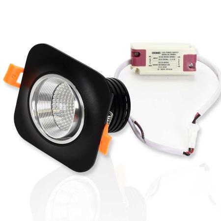 Светодиодный светильник Spotlight AR19 black (7W, Warm White)