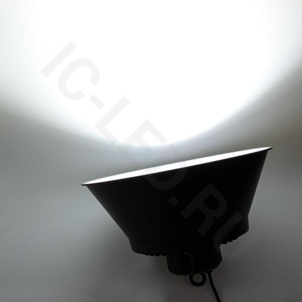 Светодиодный светильник-колокол JH-UFO 150W V222 (220VAC, 150W, white 6000K, черный)