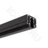 Трек для магнитных светильников 2м R20 MX103 (встраиваемый в натяжной потолок, черный, с заглушками)
