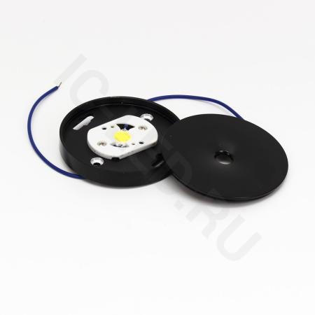 Светильник мебельный JH-MZTD-107 black B447 (220V, 5W, warm white)