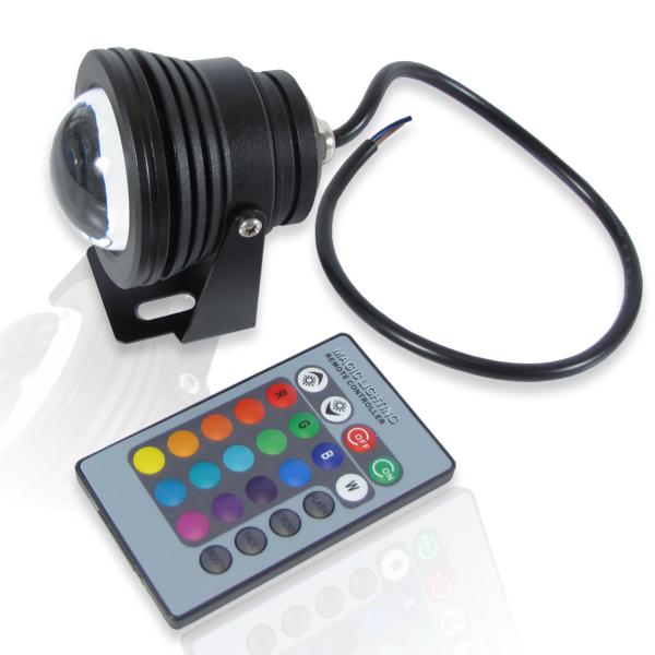Светодиодный прожектор RB10RGB+IR REM CONTROL (10W, 12V, RGB) Светодиодный прожектор RB10RGB+IR REM CONTROL (10W, 12V, RGB)