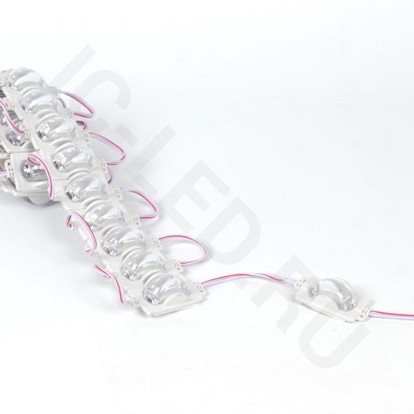 Светодиодный модуль 3 led 2835 MOD105 (12V, 1.5W, cool white, IP65) Светодиодный модуль 3 led 2835 MOD105 (12V, 1.5W, cool white, IP65)