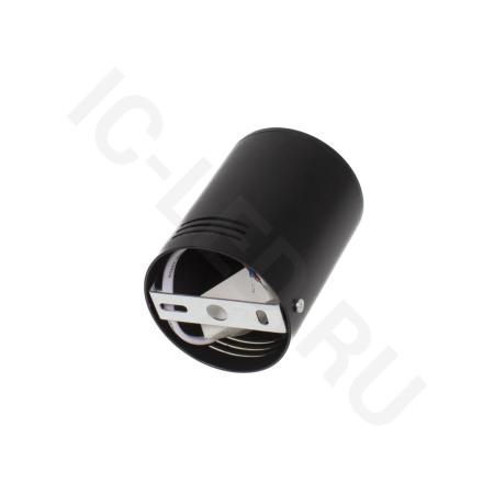 Светодиодный светильник накладной JH-MZ-T7W B95 (220V, 7W, черный корпус, day white)