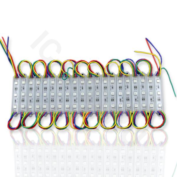 Светодиодный модуль линейный 5050-3 MOD7 (12V, 0.72W, RGB, IP65) Светодиодный модуль линейный 5050-3 MOD7 (12V, 0.72W, RGB, IP65)