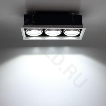 Светодиодный светильник карданный AR90-3 OD3 (220V, 3х20W, white)