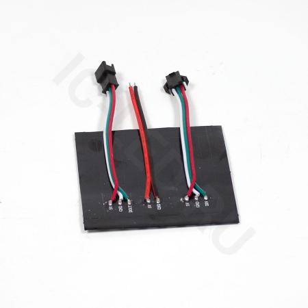 Светодиодный видеомодуль гибкий WM1 (5V, 8x8pix, RGB WS2811) 