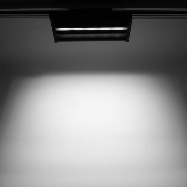Светодиодный трековый светильник 2L JH-U7 PX1 (220VAC, 2x15W, white 6000K, 45-90°, черный)