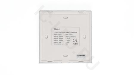 Сенсорная панель T20-1 Black IC25 (DIM, 1 zone, RF 2.4GHz, 3VDC(AAAx2))