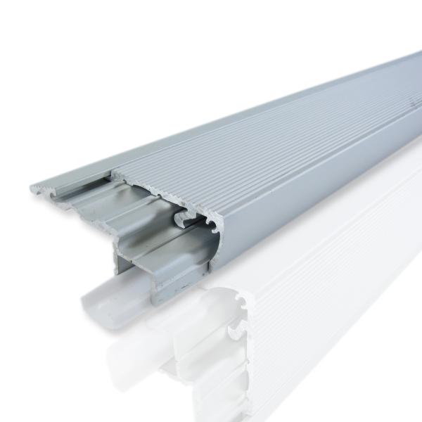 Алюминиевый профиль 458 (2000х59,2х23,7мм с рассеивателем)