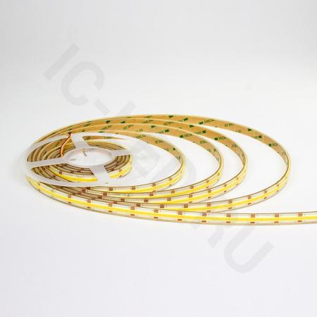 Светодиодная лента COB, 608 chip/m, CCT, 24V, 14W/m, CRI>90, IP68, R22 