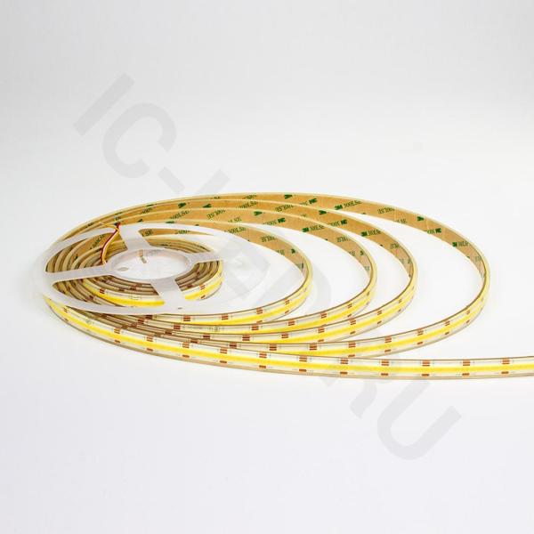 Светодиодная лента COB, 608 chip/m, CCT, 24V, 14W/m, CRI>90, IP68, R22 