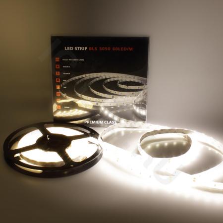 Светодиодная лента Class Premium, 5050, 60 led/m, Day White, 24V, IP65, А25